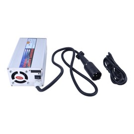 HOLDWELL 48 Volt 20 Amp Golf Cart Battery Charger with Round 3 Pin Plug Compatible with Club Car Ezgo