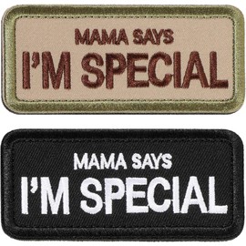 Patches Velcro Military Fun Patch for Tactical Clothing Backpack Baseball Cap Vest Dog Harness (Mama Says I'm Special)