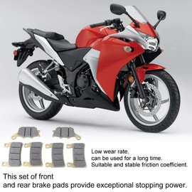 6Pcs Front Rear Motorcycle Disk Brake Pads Fit for CBR 600 F4 / F4I sport 1999-2004 CBR 929 RR-FIREBLADE 2000-2001 CBR 900rrr 1998-2003 VTR 1000 SP-1 (SP45) 2000-2001