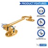 XFORT Polished Brass Cabin Hook Gate Latch Door Latch Door