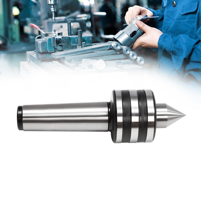 MT5 Live Center, 60° Morse Taper Lathe Center, Precision Bearing