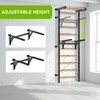 Lifeswell Dip Bar Attachment for Swedish Ladder, Non-Slip Adjustable Grip