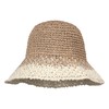 Minache Solid Color Crochet Straw Hat Foldable Wide Brim Outdoor Sun Visor Hat UPF 50+ Summer Bucket Hat for Women Girl, 07448 Khaki