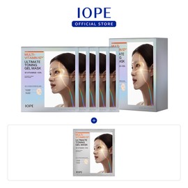 IOPE NEW IOPE Multi Vitamin 10% Toning Gel Mask 30G 5 sheets set / NEW 아이오페 멀티 비타민 10% 토닝 겔 마스크 30G 5매 세트