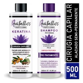 Keratina Brasileña Revitalliss Cirugía Capilar +champú 500ml