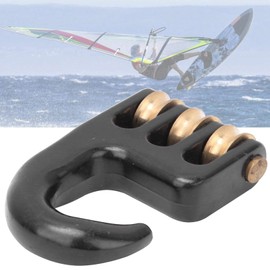 Windsurfing Pulley Hook, 3 Wheel Windsurfing Rigging Pulley Hook, Aluminium Alloy and Copper Windsurfing Accessories, for Boats, Windsurfing