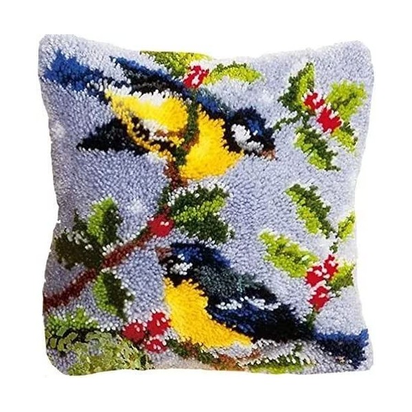 ROCKY&CHAO DIY Latch Hook Kits, Latch Hook Pillow Case Embroidery