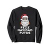 Feliz Navidad Putos Offensive Funny Christmas Ugly Sweater Sweatshirt, black