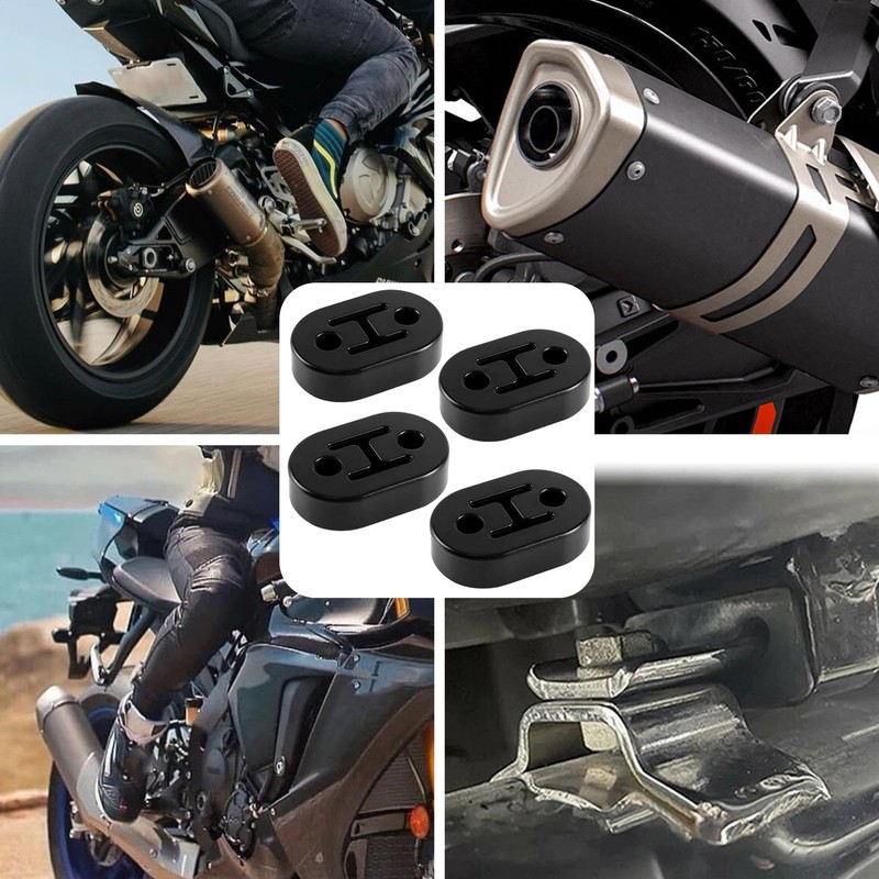 Exhaust Hanger Kit | Shock-Absorbing Double-Hole Exhaust Bracket | Anti-ScratchAutomotive