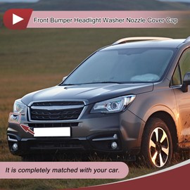 HEROFFIX Front Right Bumper Headlight Washer Nozzle Cover Cap No.86636SC020DJ Bumper Trim Nozzle Cover for Subaru Forester 2009-2012 Unpainted Plastic 1 Pc