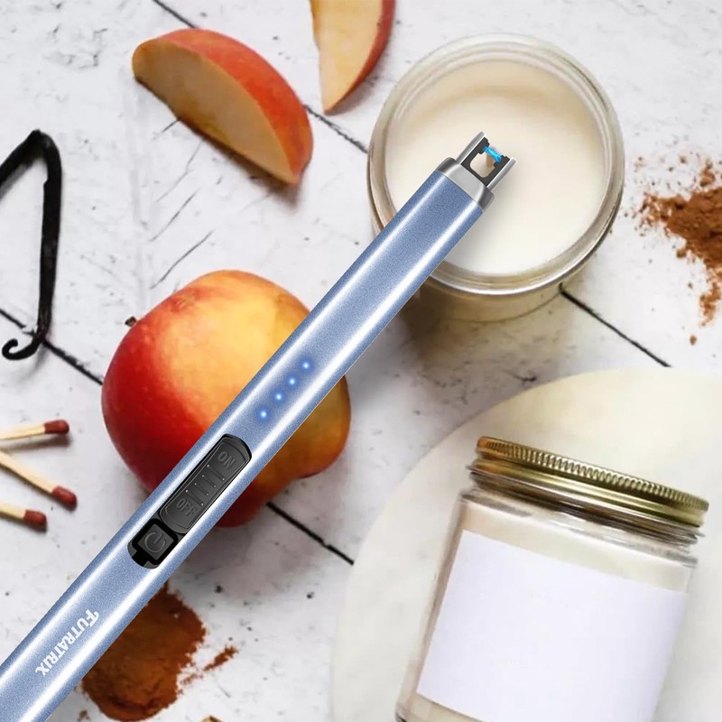 Futratrix Electronic Lighter Arc Windproof Flameless USB Rechargeable Lighter with