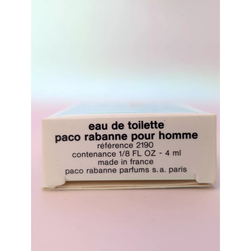 PACO RABANNE POUR HOMME 4ML Mini Paris France New Old