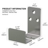 KSWLOR 2PCS Sturdy Stainless Steel Sliding Barn Door Floor Guide