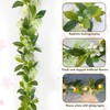 Greenery Garland for Mantle with Lights – Battery Operated Vine