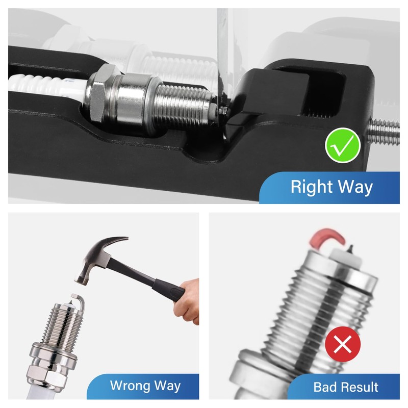 GZZTORES Universal Spark Plug Gap Tool with 32 Blade Steel