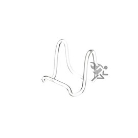 OnFireGuy Clear Acrylic Plate Display Easel 3" Rod, 10 Pack
