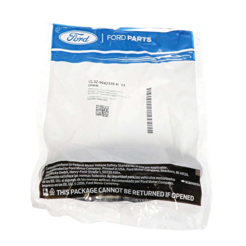 Genuine Ford Parts - Name Plate (CL3Z-9942528-B)