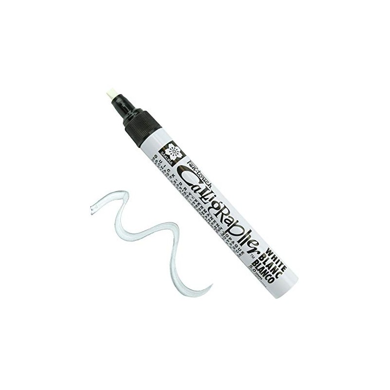 SAKURA - Pen-Touch Calligraphy Marker - Medium - White