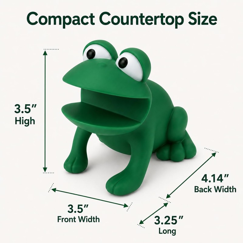 Frog Shaped Sponge Holder for Kitchen Sink - Cute Draining