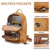 Kattee Leather Backpacks for Women,Fashion Multi-fuction Bag with Card Zipper