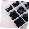 Gatuida 125pcs Rubber Grommet Seal Set Heat-Resistant Gasket Kits Box