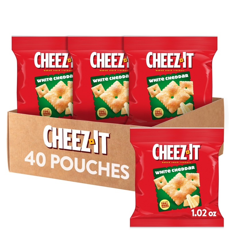 Cheez-It Cheese Crackers, Baked Snack Crackers, Lunch Snacks, White Cheddar