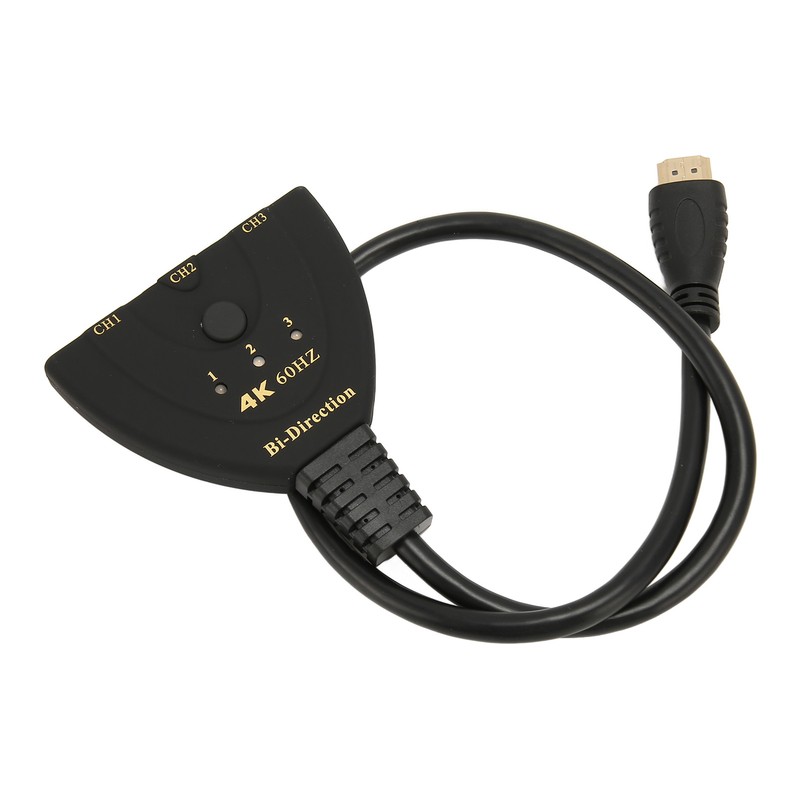 HD Multimedia Interface Switch 4K 60Hz 3 in 1 Out