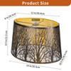 Metal Lamp Shade, Large Lampshade for Table Floor Lamps, (12×8)''