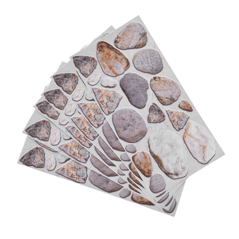 18PCS Tile Stickers Strong Reflection Water Oil Proofing Strong Layering