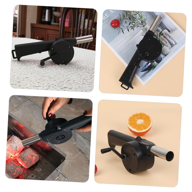 Mipcase 4PCS Hand Cranked BBQ Blower Portable Outdoor Air Fire