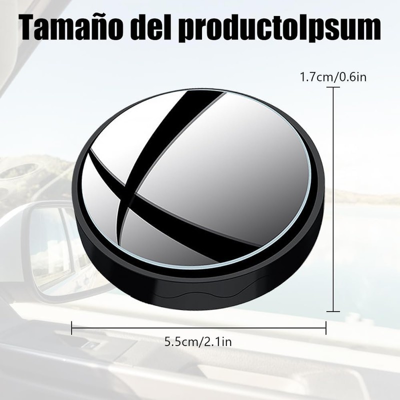 Wzenclave 2 Piezas Espejo Retrovisor Convexo para Punto Ciego para