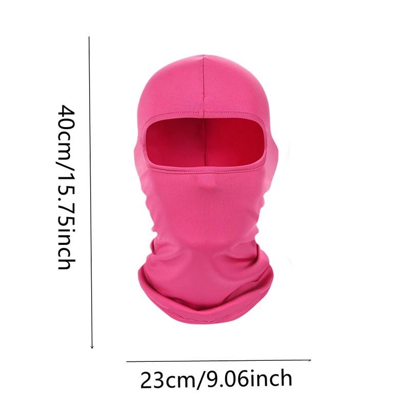Pink Balaclava Ski Mask Head Mask Full Face Mask Windproof