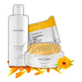 Kit Farmasi Caléndula Jabón Crema Tónico Piel Sensible