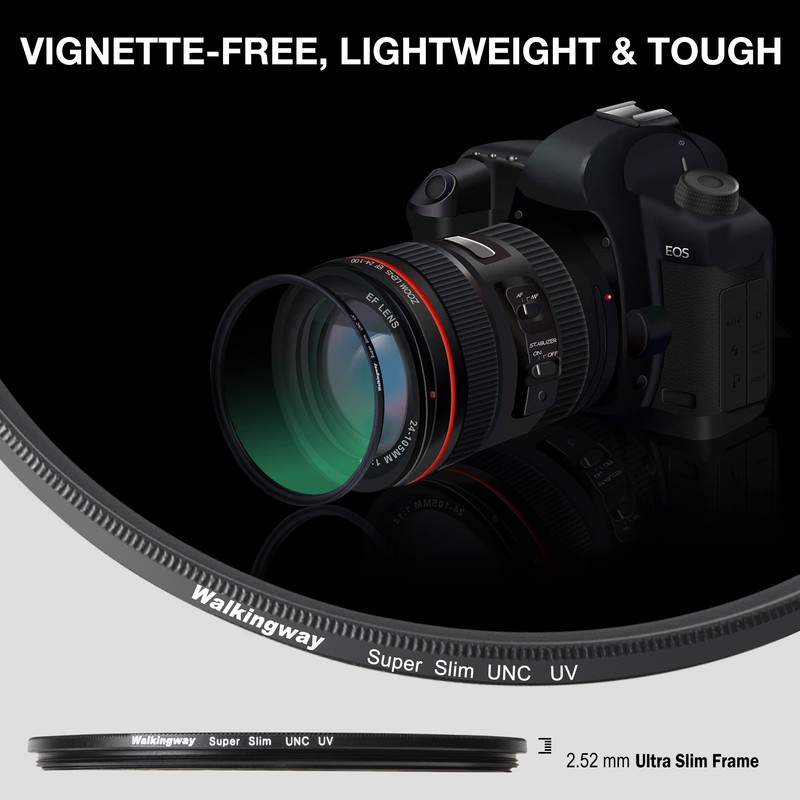 Walking Way 58mm UNC UV Filter Ultra Thin Multi-Nano Coating