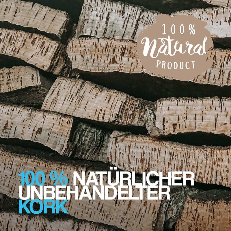 Tuuters 100 x Corks for Closing, Natural Cork, Pointed Cork