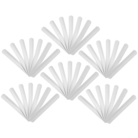 Toyvian 60pcs Graffiti Slap Rings Sublimation Slap Bracelet Party Bracelets Bands White Steel Sheet