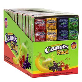 Canel's 4-Piece Gum Pack in Fruit Flavors - Cherry, Banana, Grape, and Apple