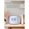 YHFITN Alarm Clock for Kids Bedroom, LCD Digital Clock for