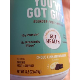 VEGA - YOU'VE GOT GUTS - Gut Health - Choco Cinnamon Banana  14.3 oz  Ex 11/2025