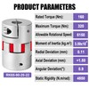Plum Shaft Coupling Aluminium 20 mm to 22 mm, Flexible