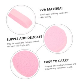 Baluue 120pcs Facial Deep Cleansing Sponges for Exfoliating and Makeup Application Pva Compressed Face Cleaning Pads for Gentle Skin Care Portable Lightweight Easy to Use