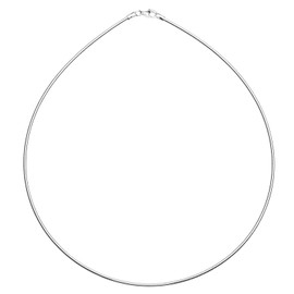 Ostsee-Schmuck Choker - Omega 1.2 mm - Silver 925/000 - Classic, Nautical, Women, Unisex, Fashion Jewellery, NECKLACE, Necklace, Silver