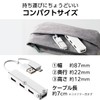 Elecom U2H-CA4003BWH USB HUB USB HUB2.0 with Type-C Adapter 4