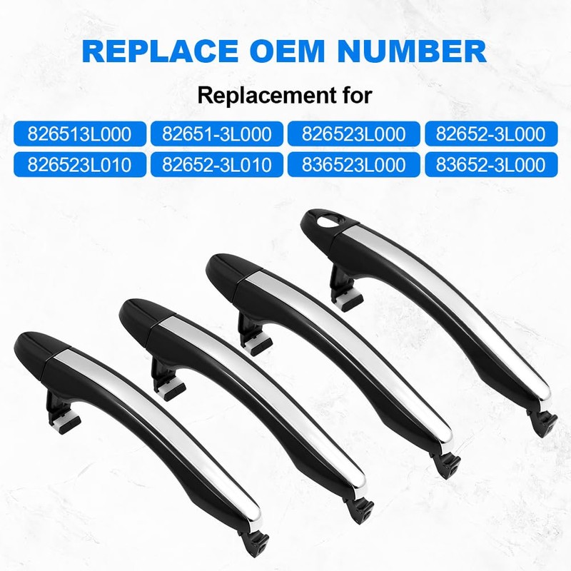 JDMON Exterior Door Handles Compatible with Hyundai Azera 2006-2011