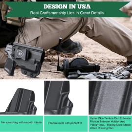 WARRIORLAND IWB Kydex Holsters For Sig P365/ P365 SAS/ P365XL wi/ TLR-6/6 HL/6 HL G Pistol