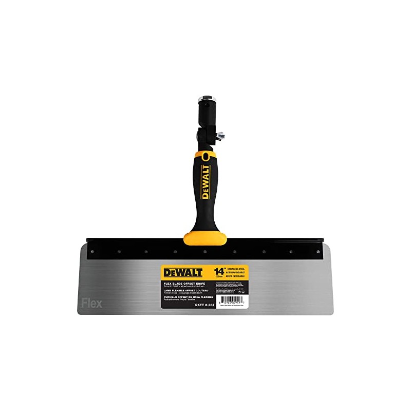 DEWALT 14" Offset Knife, 0.5mm Stainless Steel FLEX Blade |