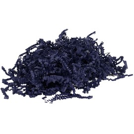 JAM PAPER Crinkle Cut Shred Tissue Paper - 2 oz - Navy Blue - Sold Individually