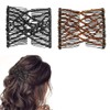 PYEUIFT Pack of 2 Magic Elastic Hair Clips, Hair Comb,