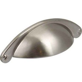 Satin Nickel Shaker Pull handle 64mm