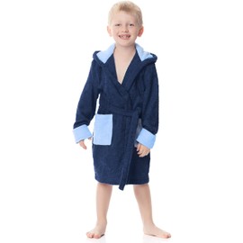 Ladeheid Children’s 100% Cotton Terry Towelling Bathrobe, LA40-103 - 146-152